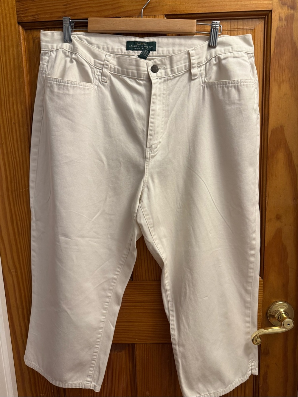Ralph Lauren White Lauren Jeans Co. Capri Pants